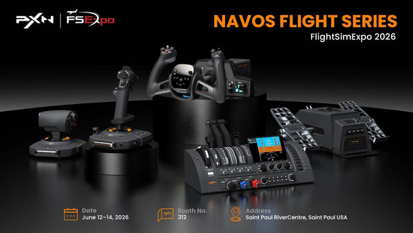 PXN Unveils All-New NAVOS Flight Series at FlightSimExpo 2026