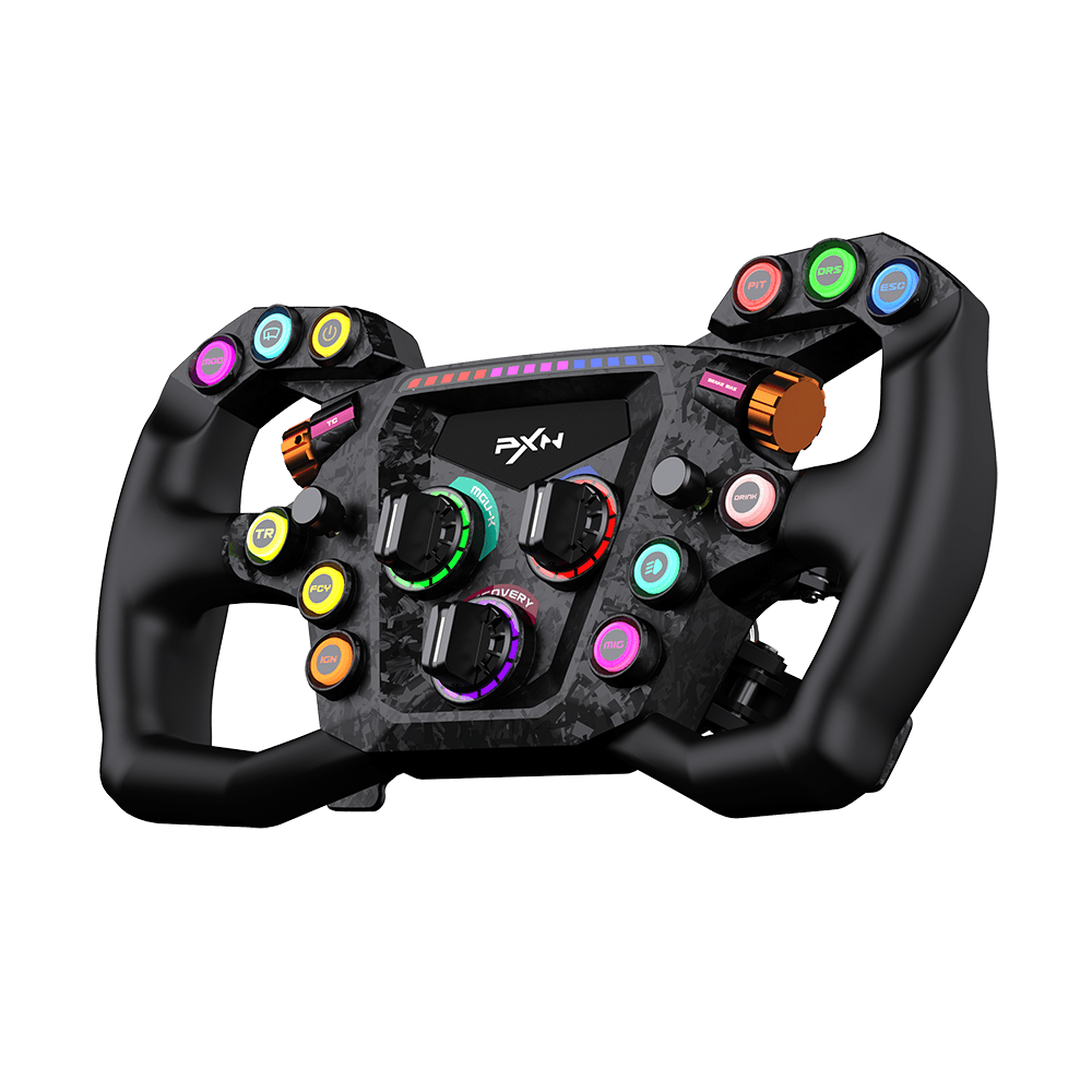 cheap f1 wheel and pedals PXN GT ONE PC Steering for Racing – PXN Official Farbe:BLK MT CMNTN pull gearshift ensure solidity Wilson A200 10