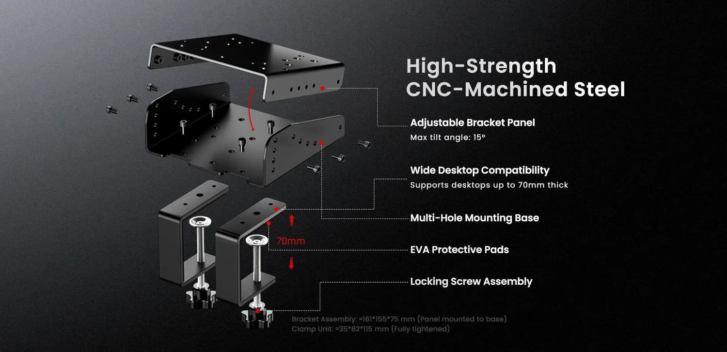 PXN Z9 Wheelbase Mount Clamp Disassembly Diagram